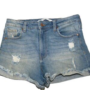 Celebrity Pink Distressed Daisy Duke Jean Shorts Size 7/28